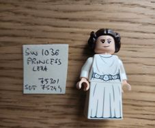 lego sw1036 princess leia, set star wars 75301, 75244