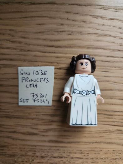 lego sw1036 princess leia, set star wars 75301, 75244