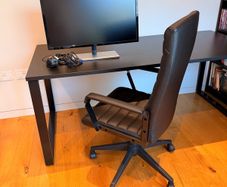 Home Desk 80x180cm, Chair and Monitor