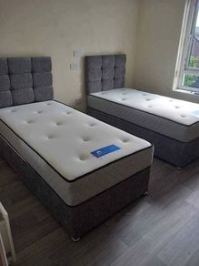 Single bed with mattress brand new available in many colors