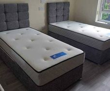 Single bed with mattress brand new available in many colors