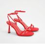Boohoo red heels Image 8