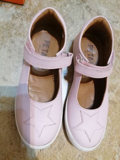Petasil leather baby pink Mary Jane style shoes , size UK 1/ EU 33