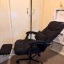 Office Chair with Lumbar Cushion and leg rest Image 2