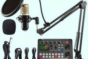 Podcasting Equipment Kit With Stand Condenser Microphone Pro Audio Mixer For PC, Laptop, Smartphone, Gaming Recording, Streaming, Podcasting, Studio, Condenser, Microphone For Video