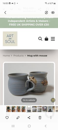Art And Soul Pottery Mug