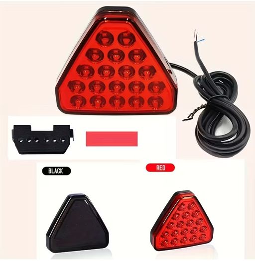 F1 Style Triangle LED Stop Light Rear Third Warning Strobe Lamp