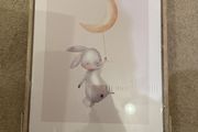 Flying Bunny picture. new in wrapping 30 x 40 cm.