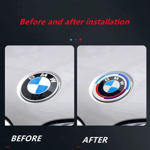 82mm BMW 50th M anniversary Bonnet/trunk Emblem