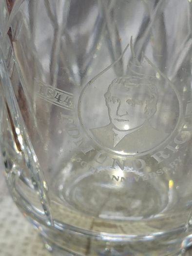 Dublin Crystal Edmund Rice 150th Anniversary Glass Vase