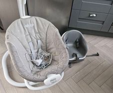 baby swing and chair