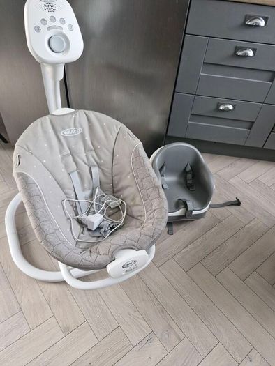 baby swing and chair