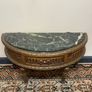 FLASH SALE ! Was 350 now 300 ! Louis XVI Style Demi Lune Console with Marble Top Image 2