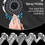 Shower Head and Hose 2M, High Pressure Filter Shower Head 5 Modes, Universal Hard Water Softener Showerhead with Extra Replaceable Accessories Image 9