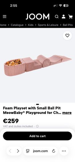 Meowbaby baby foam Soft play set