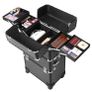 3-in-1 Makeup Trolley Black S Trolley, make-up case, cosmetic case, for nail design, make-up organizer, case with carrying box Image 5