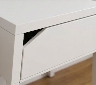 Single IKEA SELJE White Metal