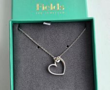 Fields Silver Heart Necklace