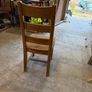 6x Solid Oak Dining Chairs Image 2