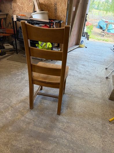 6x Solid Oak Dining Chairs