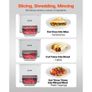 Meat Cutter Machine, 550W Meat Slicer, 350 lb/h Commercial Meat Cutting Machine, Stainless Steel, 3.5 mm Thickness Image 2