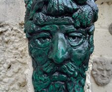 River Liffey God wall plaque