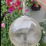 crackle glass hanging ceiling pendant light Image 2