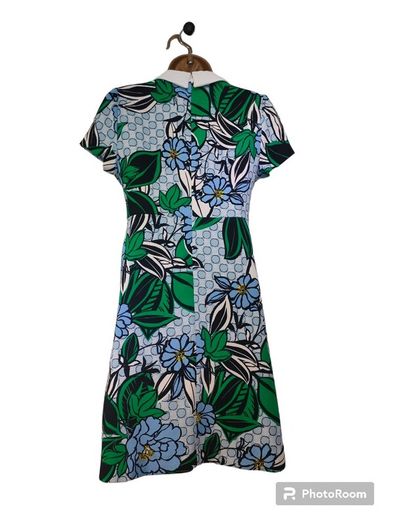 60s retro style floral mini dress size 8 Postage included