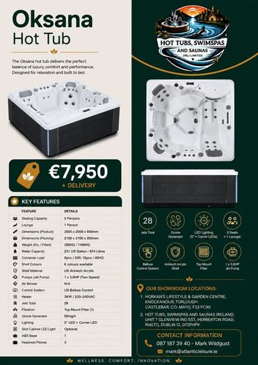 The Oksana hot tub