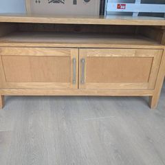 solid oak TV unit
