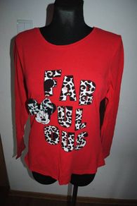 Fabulous Minnie Disney at George red top long sleeve size UK12/14 EU40/42 Postage included