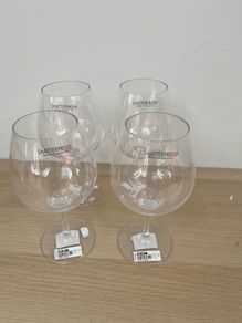 4 Large Shatterproof Cocktail / Gin Glasses