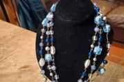 vintage multi-strand statement necklace.