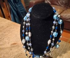 vintage multi-strand statement necklace.