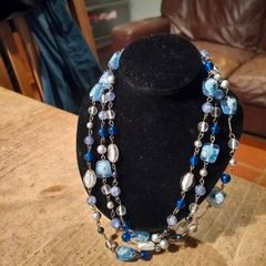 vintage multi-strand statement necklace.