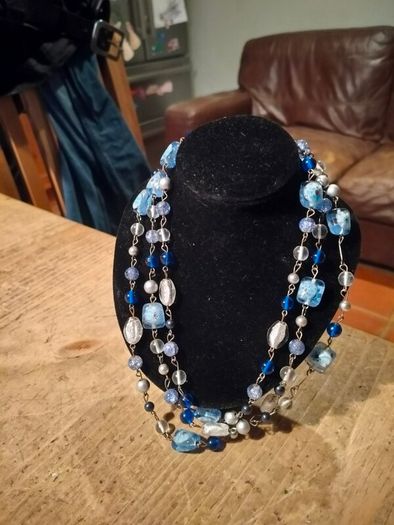 vintage multi-strand statement necklace.