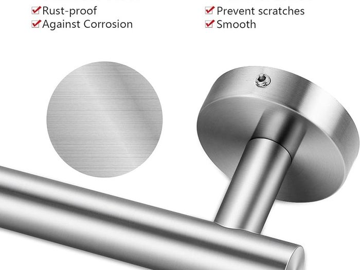 NEW SALE | Towel Rail Stainless Steel Towel Holder Bath Towel Holder Towel Rail 12 Inches Silver