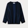 POM Amsterdam Midnight Blue Shaggy Stripe Cardigan - Size 34 (Fits up to UK 14) Image 3