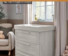 Atlas changing table mama's and papas in white/gray