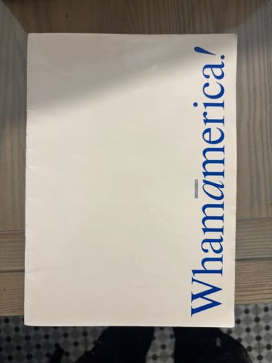 Wham 1985 USA tour program