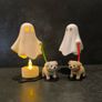 Ghost Walking a Dog  Halloween Image 2