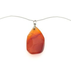 Vintage 925 Sterling Silver & Carnelian Necklace