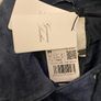 Mango leather /suede Navy jacket Image 4
