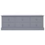 Hall Bench Dark Grey 115x30x40 cm Wood Image 2
