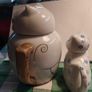 Vintage Chinese Owl & Pussycat, teapot & creamer Image 3