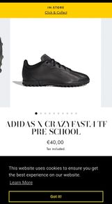 Adidas Football Boots . Size UK Junior 11
