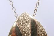 Vintage Solid 9K Gold 375 Pendant Necklace length 18" - 4,07g