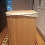 Bamboo laundry basket with lid Image 4