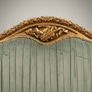 Louis XVI Style Carved Giltwood & Green Velvet Sofa Image 5