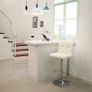 _Set of 2 bar stools with backrest and robust, white, 38 x 44.5, x 115 cm Image 3